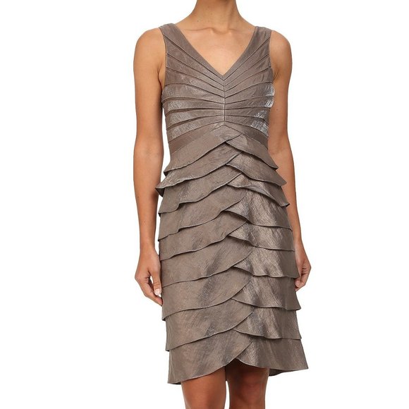 ADRIANNA PAPELL Shutter Pleat Dress NWOT - Picture 9 of 9